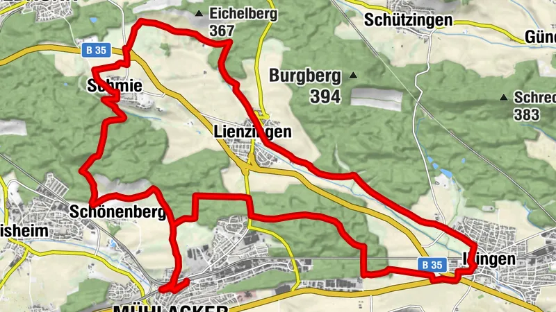 Naturpark Tour 1 - Hochberg Tour - Mit dem Gravelbike im Kraichgau-Stromberg
