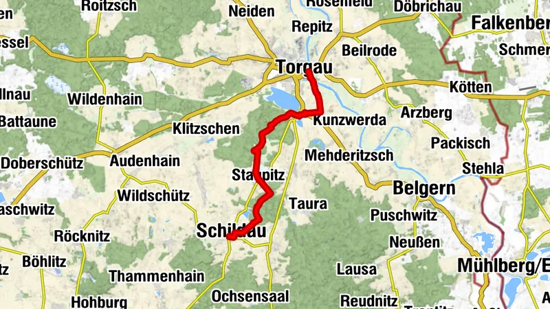 Lutherweg Sachsen von Torgau nach Belgern-Schildau