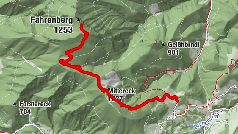 Fahrenberg und Mitterecküber den Ochsenboden Großraming