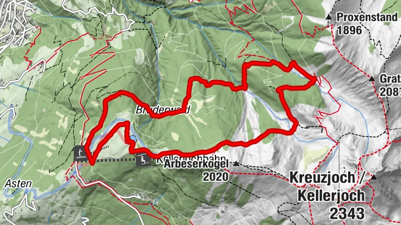 Rundwanderung entlang des Schutzwaldsteiges am Kellerjoch