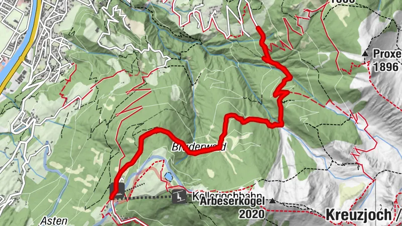 Bürgermeistersteig vom Alpengasthof Pirchnerast bis Grafenast
