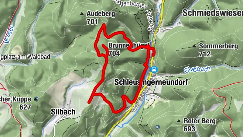 Entwurf - Qualitätsroute Brunnhügel Schleusingerneundorf