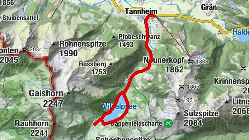 Rundweg um den Vilsalpsee