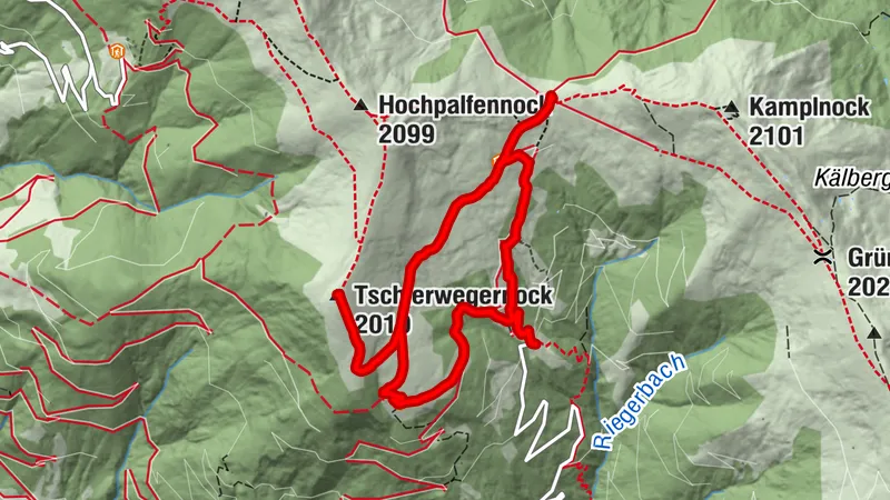 Schwaigerhütte - Millstättertörl - Tschierwegernock - Alexanderhütte