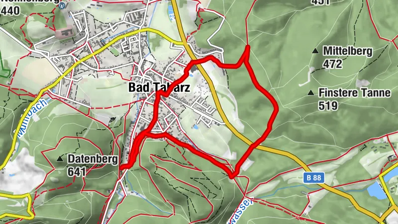 Kneipp-Terrain-Wanderweg- grün