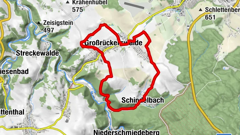 Rund um Großrückerswalde - 13 km