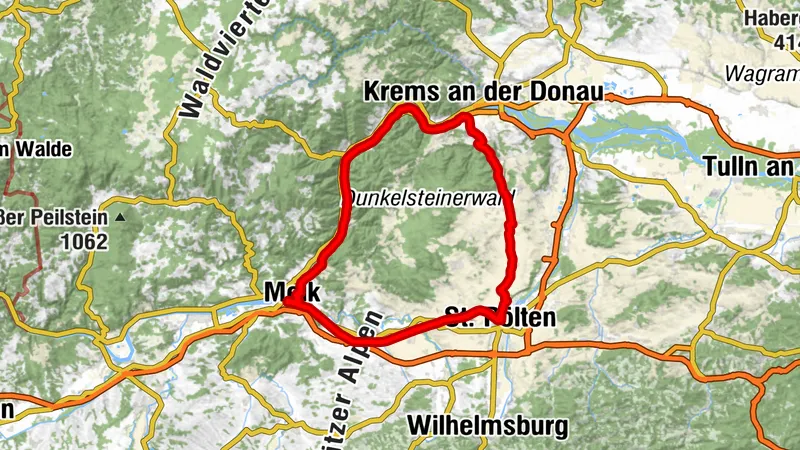 St.Pölten- Melk🚇Melk-Mautern- St.Pölten🚲