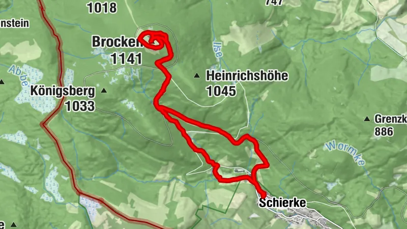 Schierke zum Brocken, Sachsen-Anhalt/Deutschland