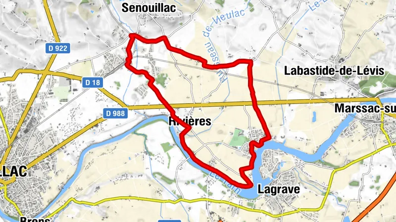 Au fil du Tarn entre berges et vergers