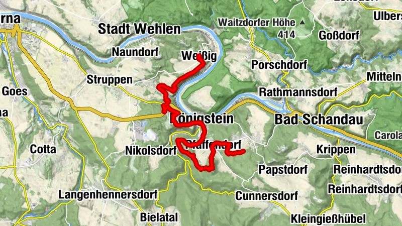 Malerweg, Etappe 7: Von Kurort Gohrisch bis Weißig (offizielle Version TV Sächsische Schweiz)