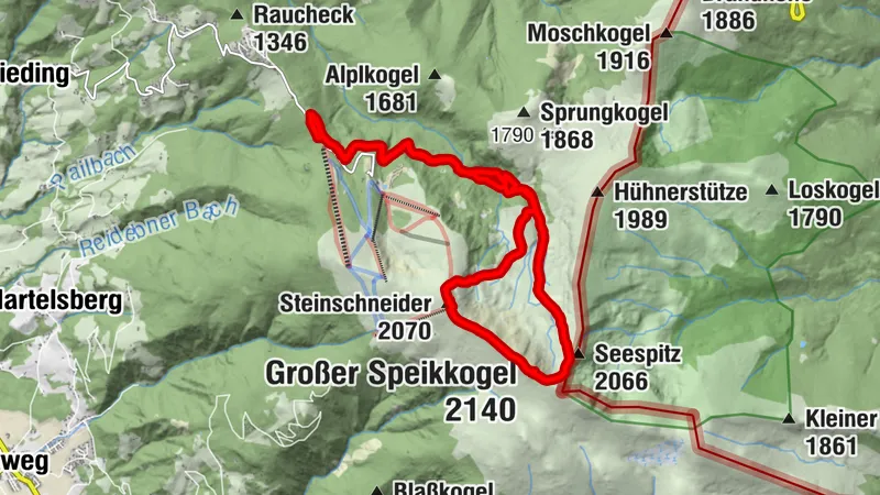 Koralpe über Pomser Wasserfall