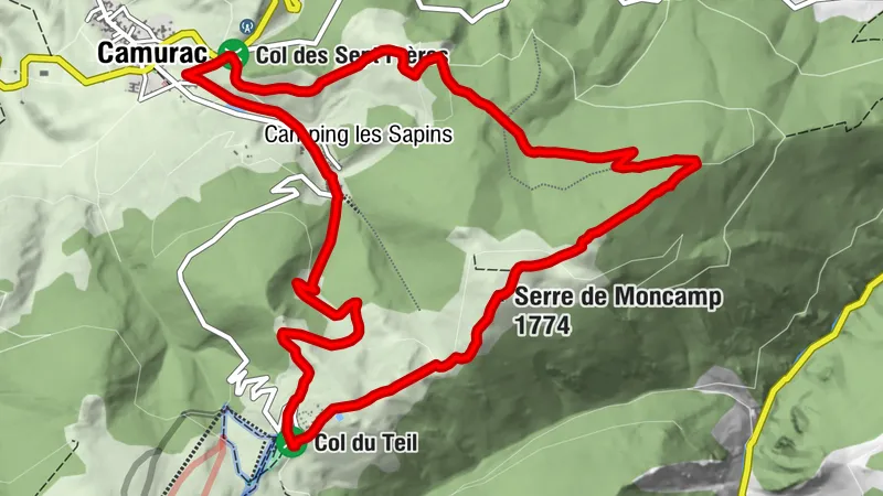 Moncamp au départ de Camurac