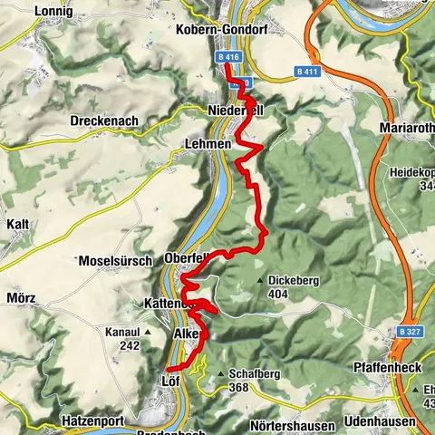 Moselsteig Etappe 22: Löf – Kobern-Gondorf