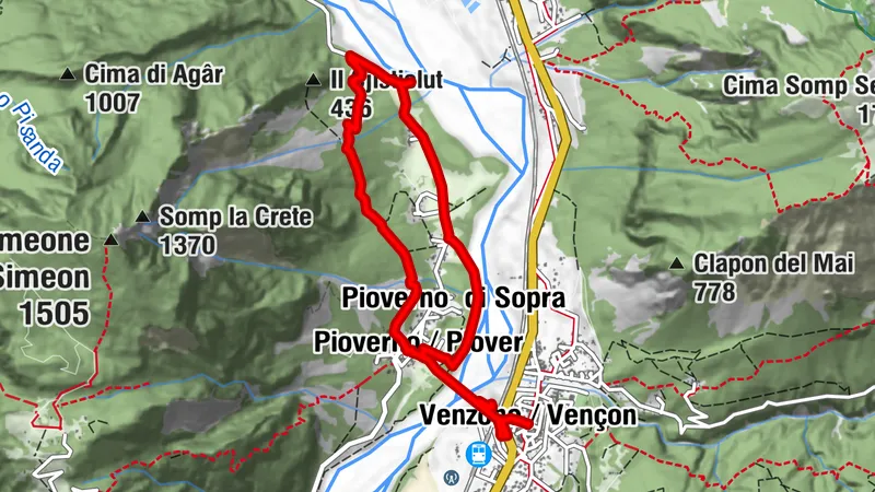 Pioverno-Ring: zwischen Wäldern, Bunkern und dem Fluss Tagliamento