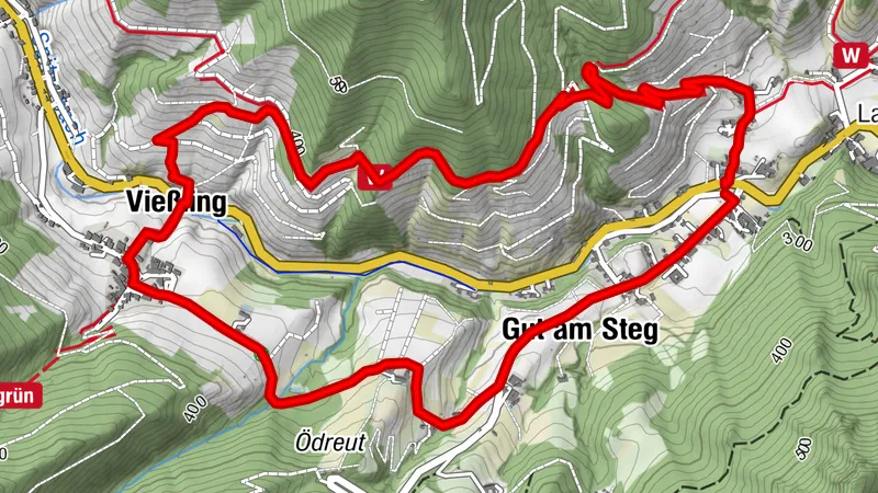 Siedlung Erlahof - Franz-Josefs-Höhe - Trenning - Zornberg