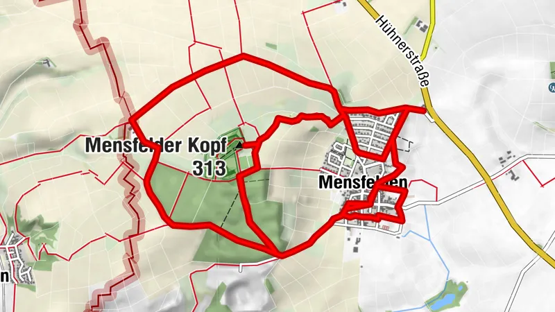 Radrundroute Mensfelden