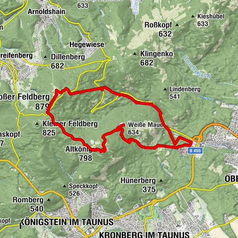 Hohe Mark - Weiße Mauer - Altkönig - Gr. Feldberg - Hohe Mark