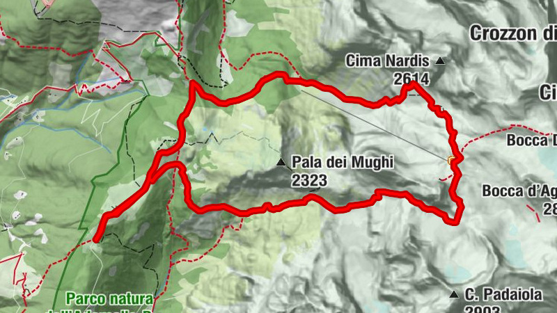 Malga Movlina und Rifugio XII Apostoli