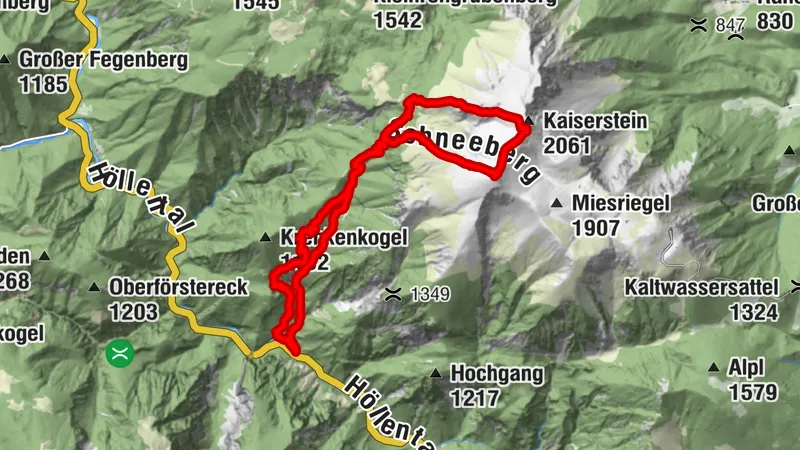 Klosterwappen über Weichtalklamm