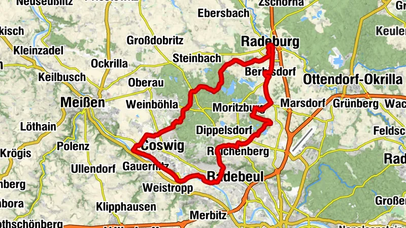 Zille-Radweg - Von der Elbe nach Radeburg