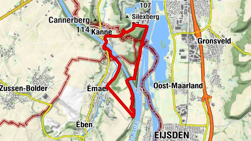 Eben-Emael passerelle de Caestart hike
