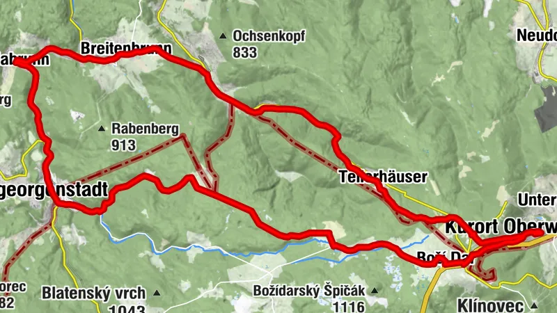 Durch das wild-romantische deutsch-tschechische Erzgebirge