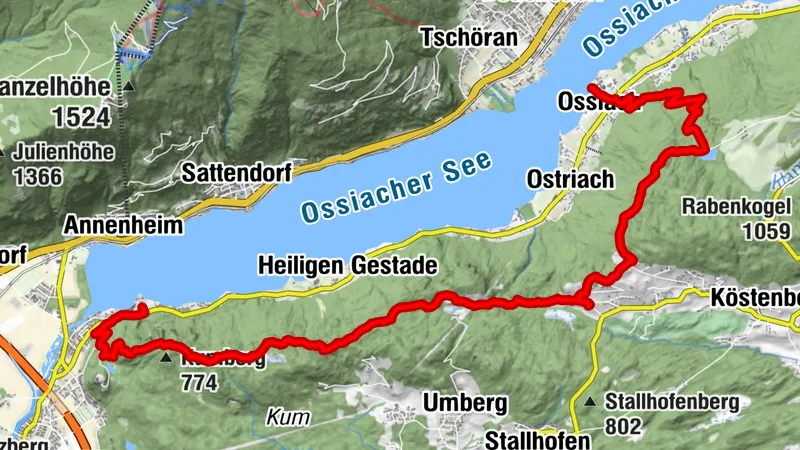 Ossiach nach landskron