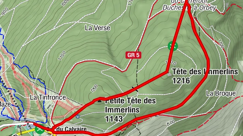 Wanderroute – Rundwanderung um die Immerlins
