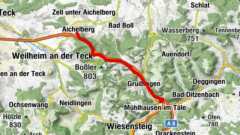 Mobilitätsroute Albaufstieg