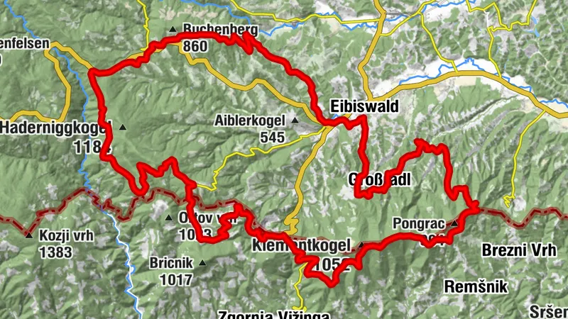 Eibiswalder Gipfeltour (Turmbauerkogel, Pongratzen, Kapuner, Lorenzen, Buchenberg)