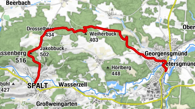 Spalt -> Georgensgmünd über die Berge🫶👍🥾😅