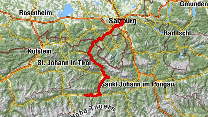 E4 Tauernradweg Saalachtal