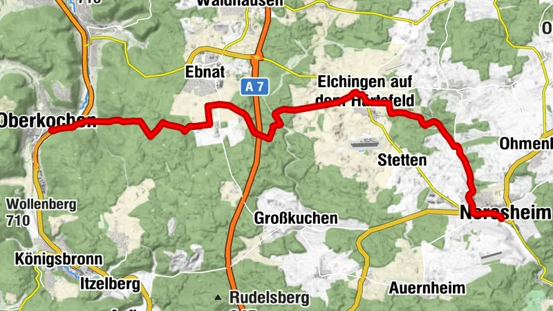 Ostalb-Radrunde - V8 Oberkochen - Neresheim