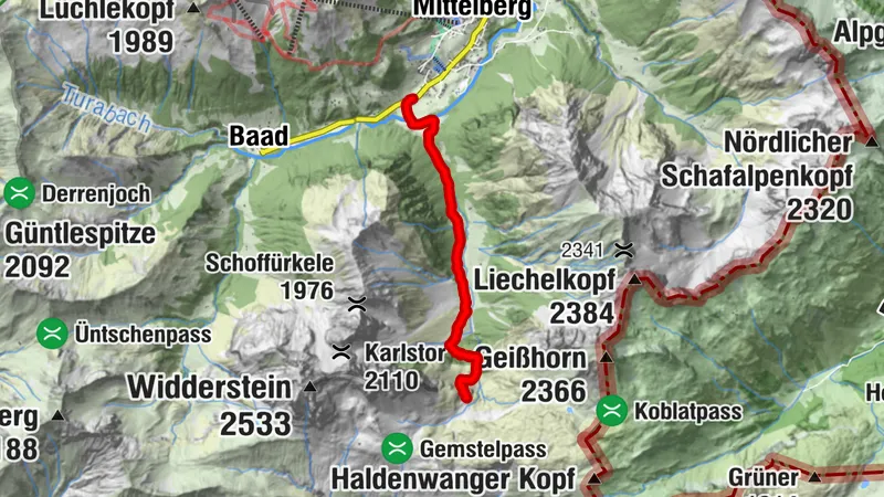 Tour Obere Gemstelhütte