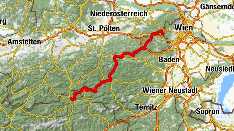 Von zu Hause nach Mariazell