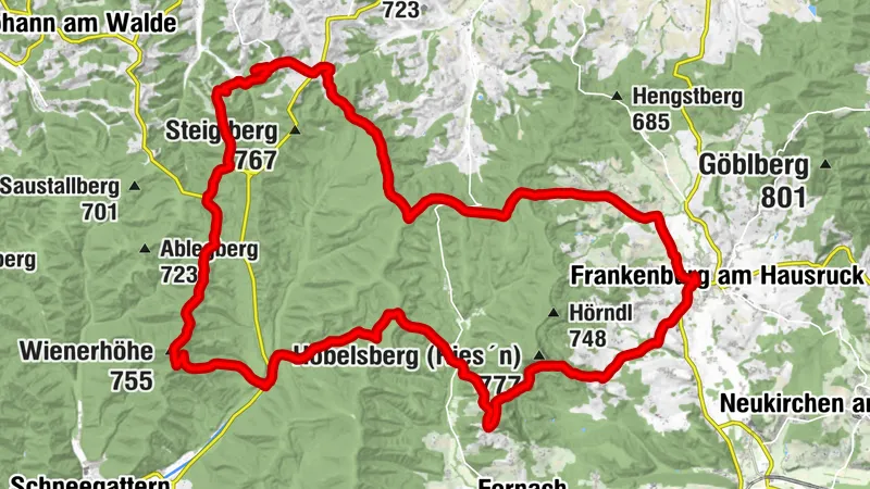 "Schlaga Stub'm" über Stelze, Fornach, Hochlehn...