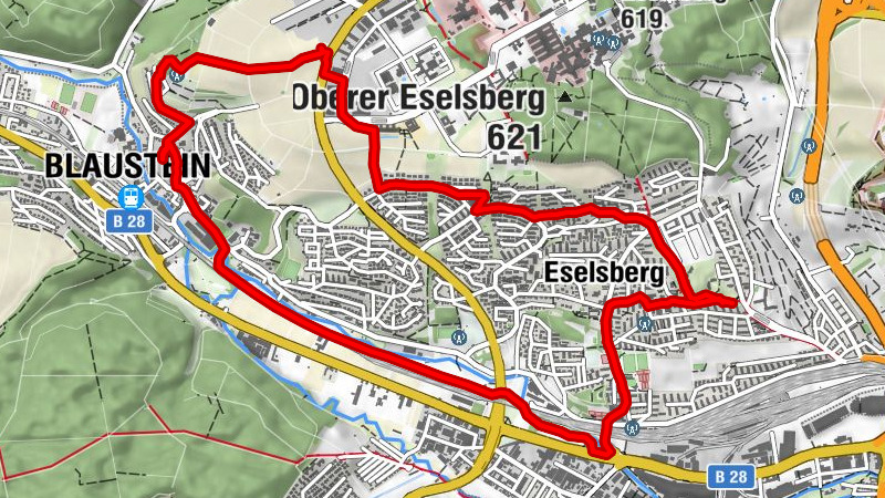 Ulm - Blaustein - Ulm