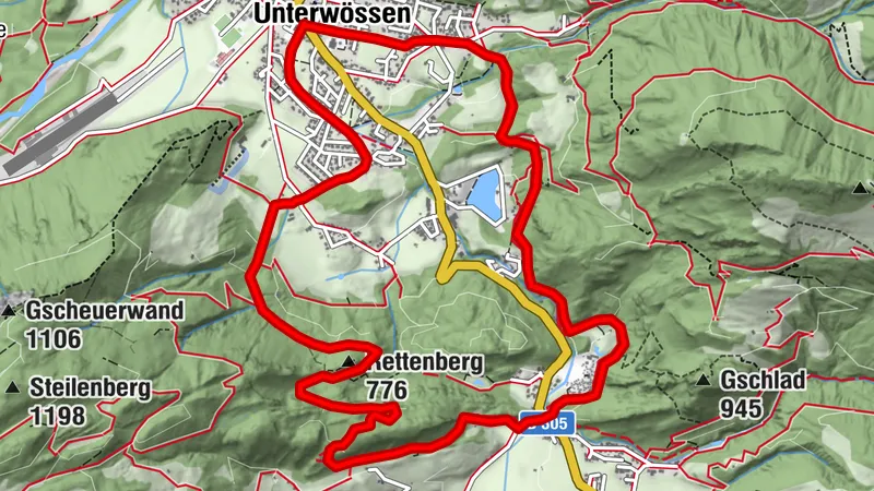 Rettenburgsteig über Oberwössen