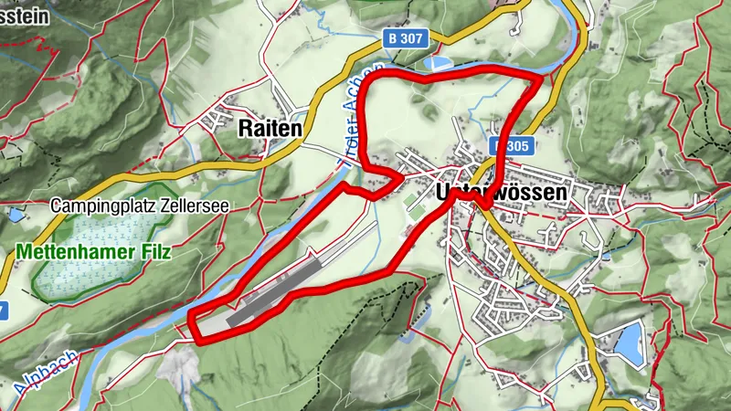 Achenaue-Segelflugplatz-Runde