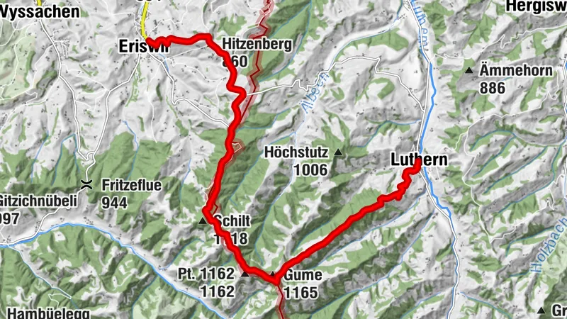 Luthern - Ahorn - Eriswil (2-Tagestour 2. Teil)