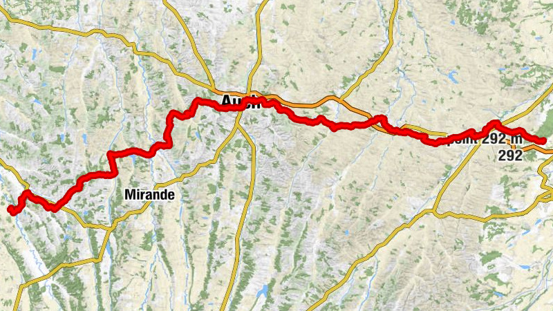 Der GR®653, Weg von Arles nach Compostela (von L'Isle-Jourdain bis Marciac)