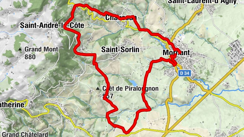 Mountainbike-Route 161 - Durch Schluchten und Täler