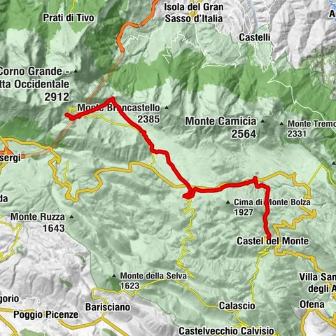 Cammino del Gran Sasso - 1° tappa con sosta al Rifugio Lago di Racollo