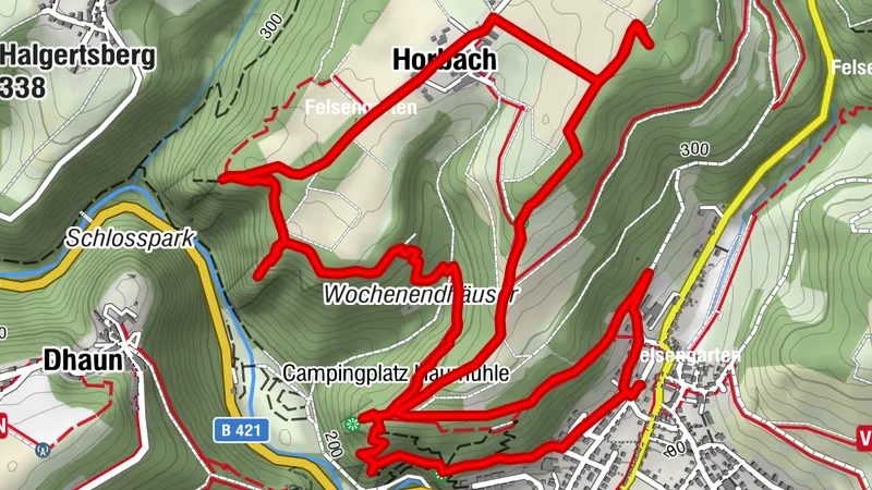 Simmertal,Rabenkanzel, Uhuwarte, Falkenstein,Felsengarten , Horbach , Simmertal