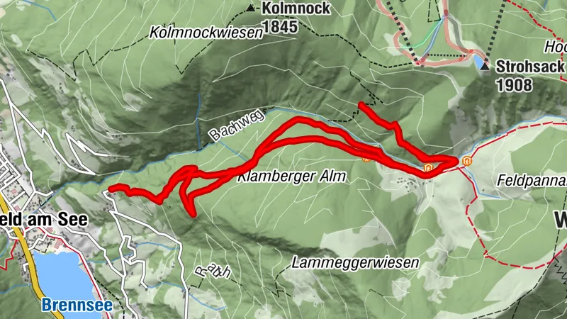 Feld am See, Alter Almweg zur Rieser Hütte