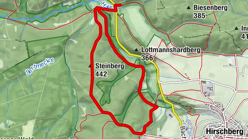 Honigkurve Hirschberg - Lottmannshardbach