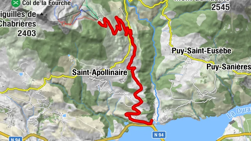 Montée de Réallon