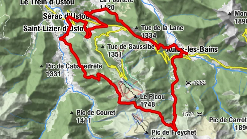 Parcours H - Le tour de Guzet