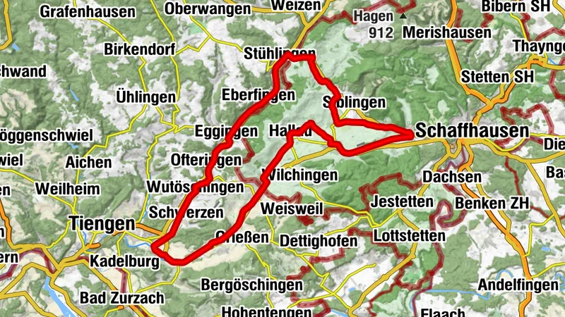 Rennvelo-Rundtour entlang der Wutach