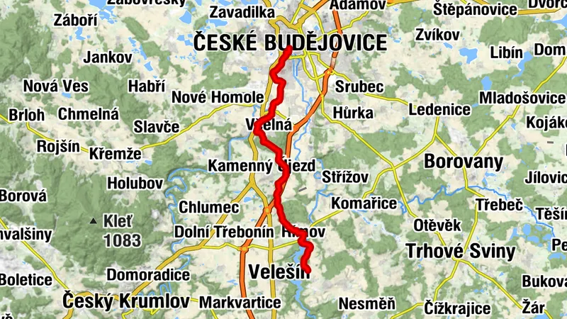 DER WEG DES SALZES - Velesin / Wellschin nach České Budějovice